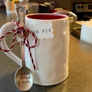 Mud Pie cocoa mug with spoon